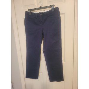 Lands End Mid Rise Ladies 4 Navy Pants